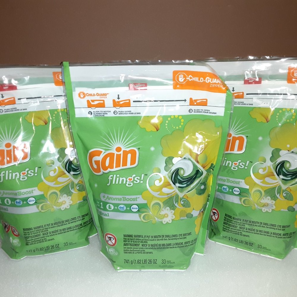 qty 3 * Gain flings 33 pacs capsule  3 in 1